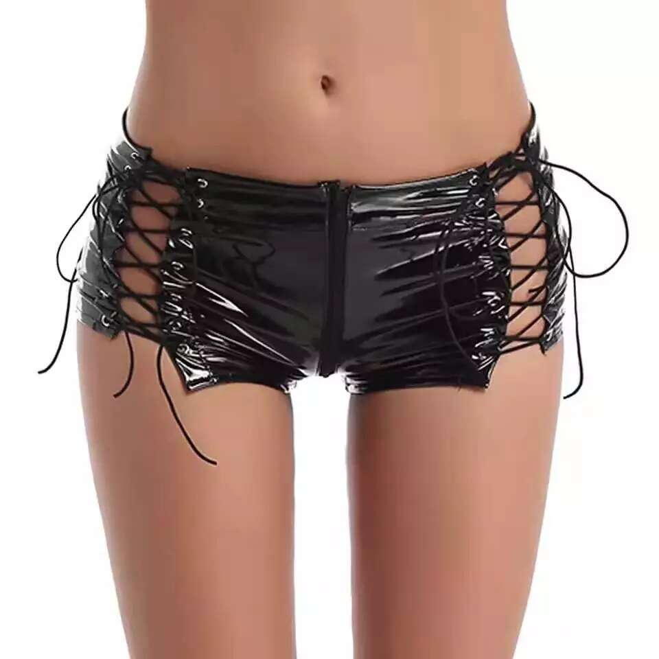Spell Lingerie Porn Suits New Lingerie Women S Long Sleeve Crop Top Hollow Out Ultra Shorts Sexy Set Sexy Lingerie