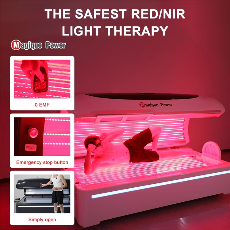 PBM Bed 660&850nm Near Infrared & Red Light Therapy Slimming High Power LED Light Therapy Lamp Anti-Aging Pain Relief