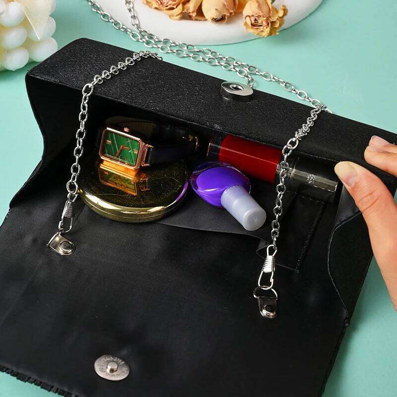 pleated shoulder New casual simple crossbody women's senior sense dinner dress full hand wedding lady gift bag
