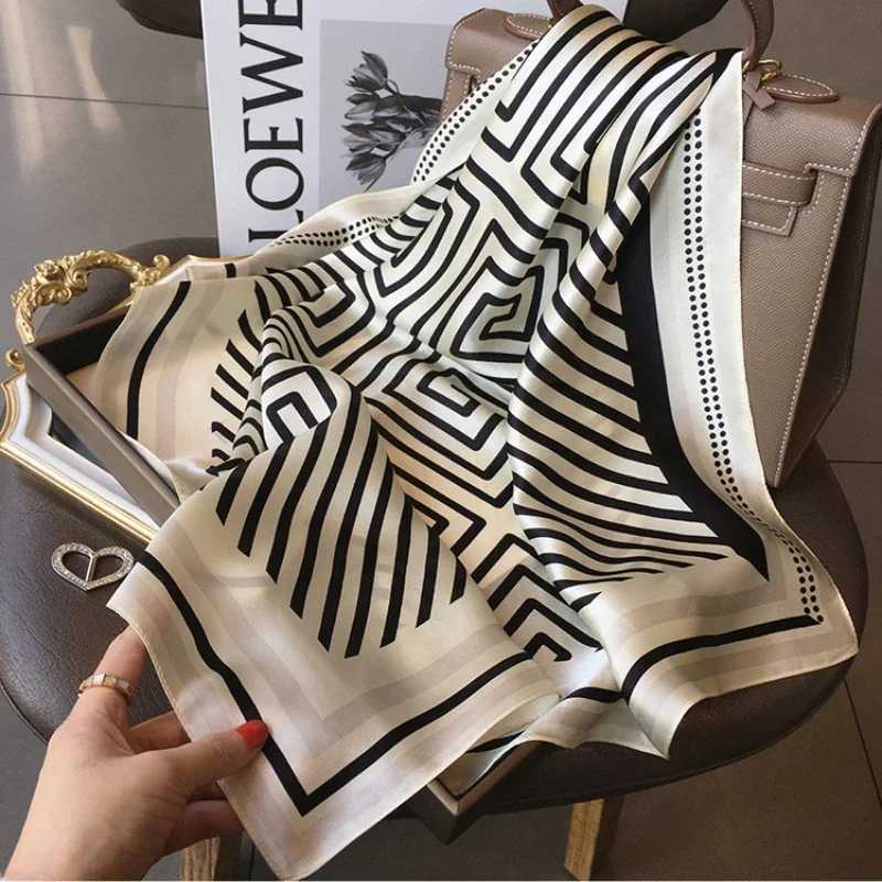 Design Neck Tie Wrist Wrap Hair Ribbon Luxury Brand 100% Real Silk Square Scarf Women Headband Neckerchief Shawl Ladies Bandana W250602