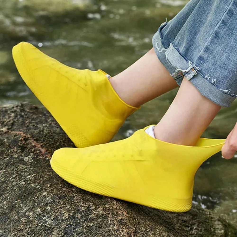 Walking Shoes Latex Shoe Covers Waterproof Protectors Rain Cover Reusable Thickened Boot Outdoors 250528