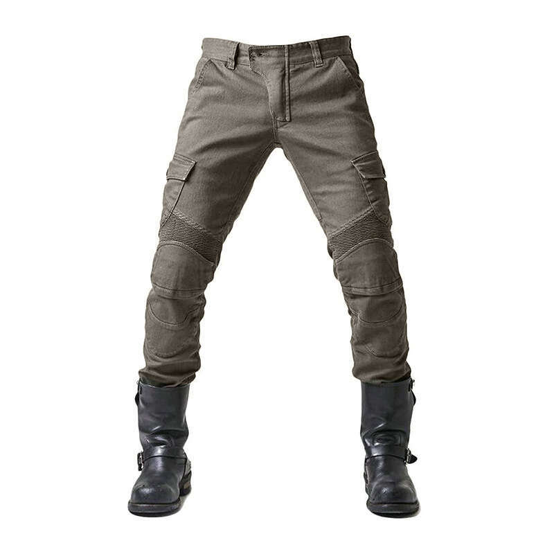 Cycling Jeans Motorcycle Anti-Fall Protective Breathable Wear-Resistant All-Season Work Pants Men's B5