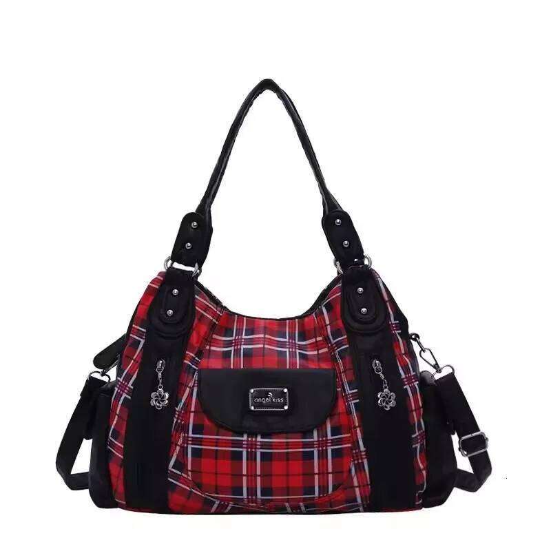 Bag Handhag Designers Bags Fashion Women Plaid Shoulder Female Top-Handle Bags Large Purse