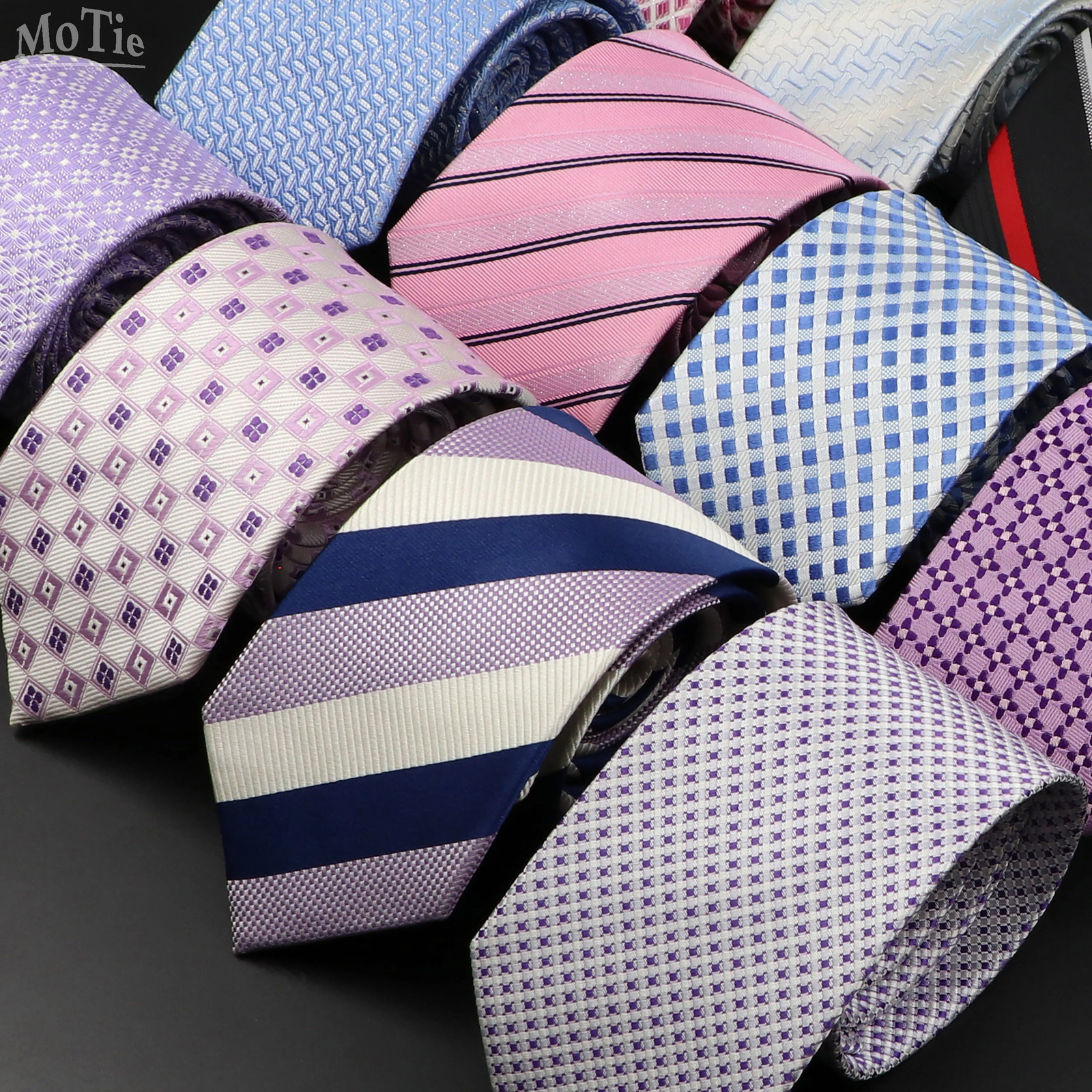 Mens 100% Silk Tie Classic Striped Plaid Necktie Jacquard Woven Ties Business Wedding Party Daily Suit Cravat Accessory Gift 250530