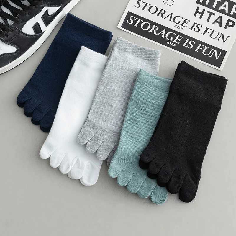 5 Pairs Men Summer Mesh Socks Five Finger Sock Low Cut Toe Socks with Separate Fingers Cotton Sports Socks W250603