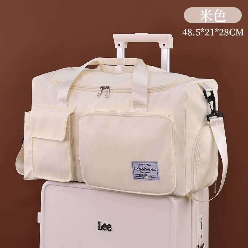 New Large Capacity Waterproof Lage with Handle and Shoulder Strap, Convertible to Trolley, Multi-layer Storage Travel Bag