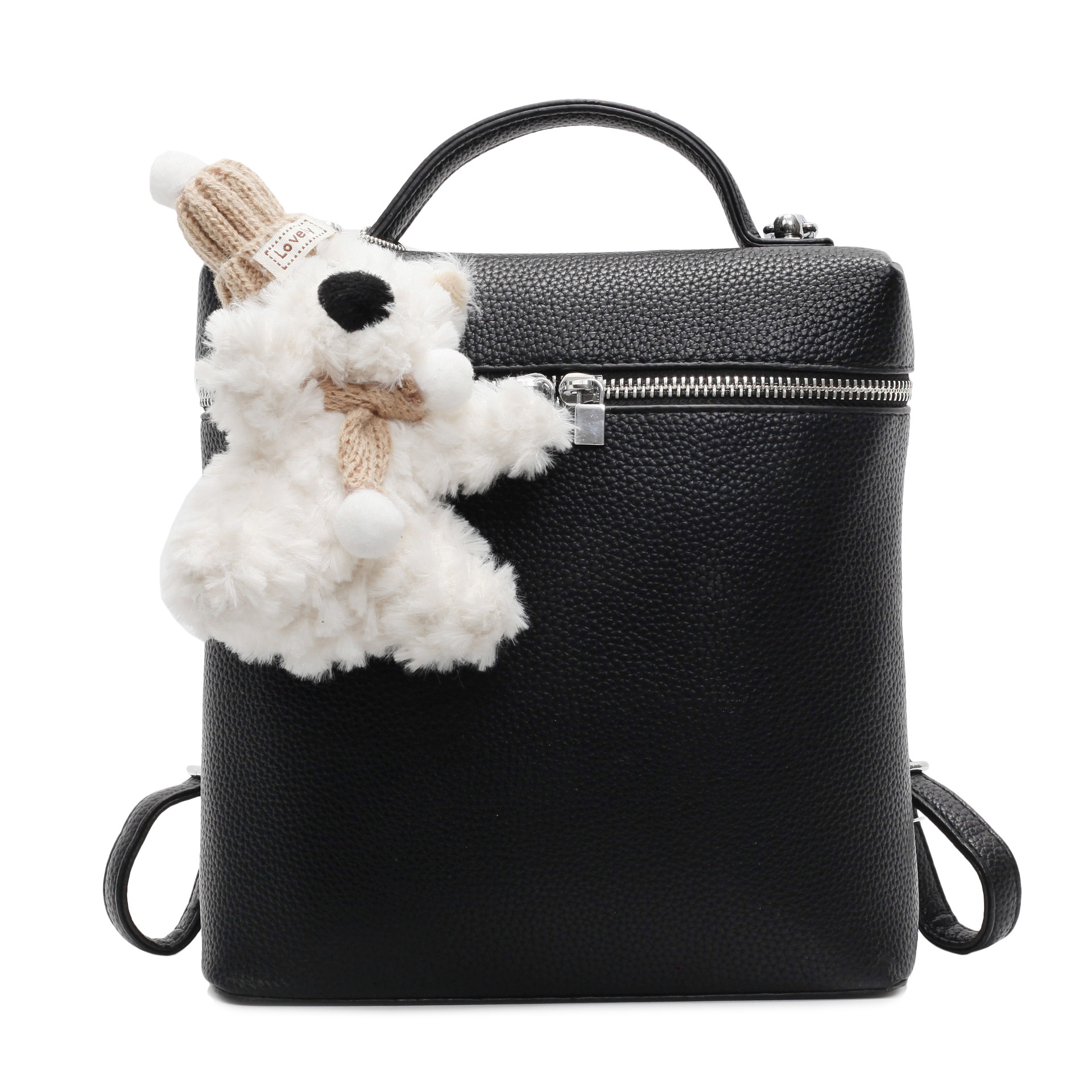 designer Korean Style Fashion Trend Lychee Pattern Backpack for Women 2025 New Simple Fresh Cute Versatile Single Shoulder Crossbody Bag