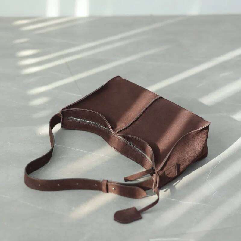 Women's Bags Designer Women's Genuine Leather Vintage Zipper Crossbody Bags Fashion Design Shoulder Bag Soft And Comfortable Handbag