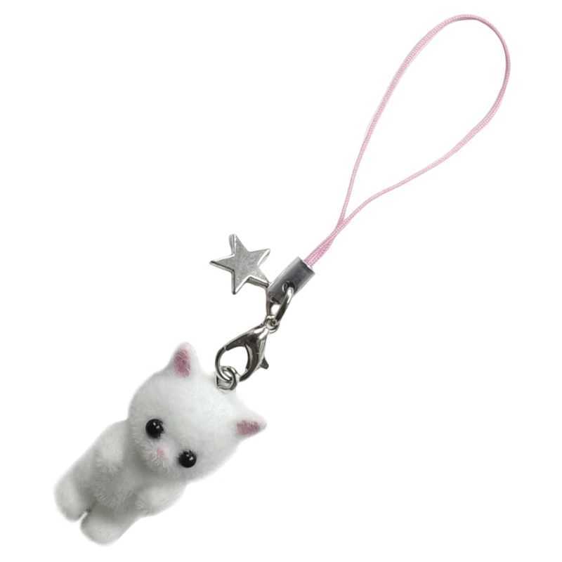 17 Styles Phone Ornament Cellphone Chain Keyring Bag Pendant 3D Keychain for Bag Purse Phones Earphones and Keychains XJ250602