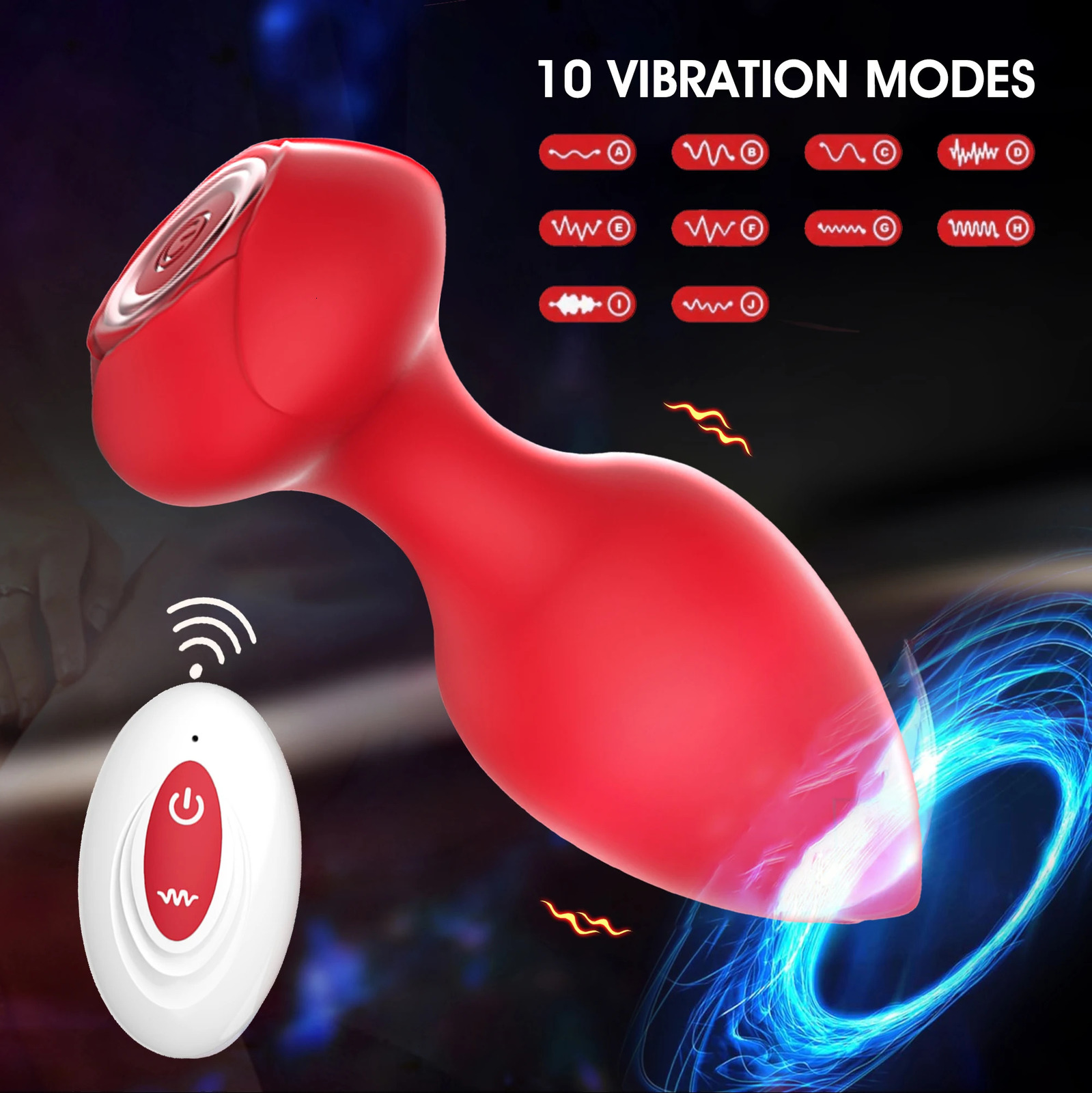 10 Vibration Modes Anal Butt Plug Vibrators Wireless Remote Controller Anal Plug Male Prostate Massage Adult Couple Sex Toys 18 250603