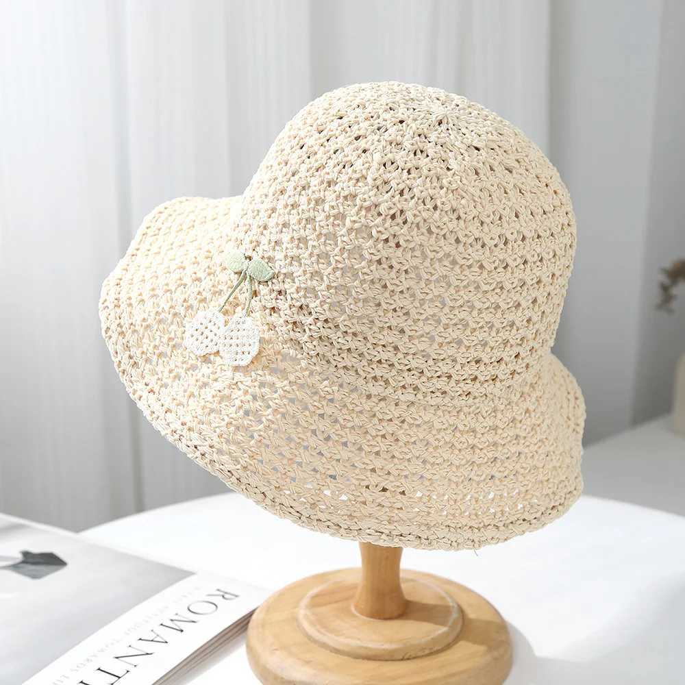 Womens Summer Sun Hat Wide Brim Breathable Beach Bucket Hat For Sun Protection Travel Outdoor Activities Sunhat New W250602