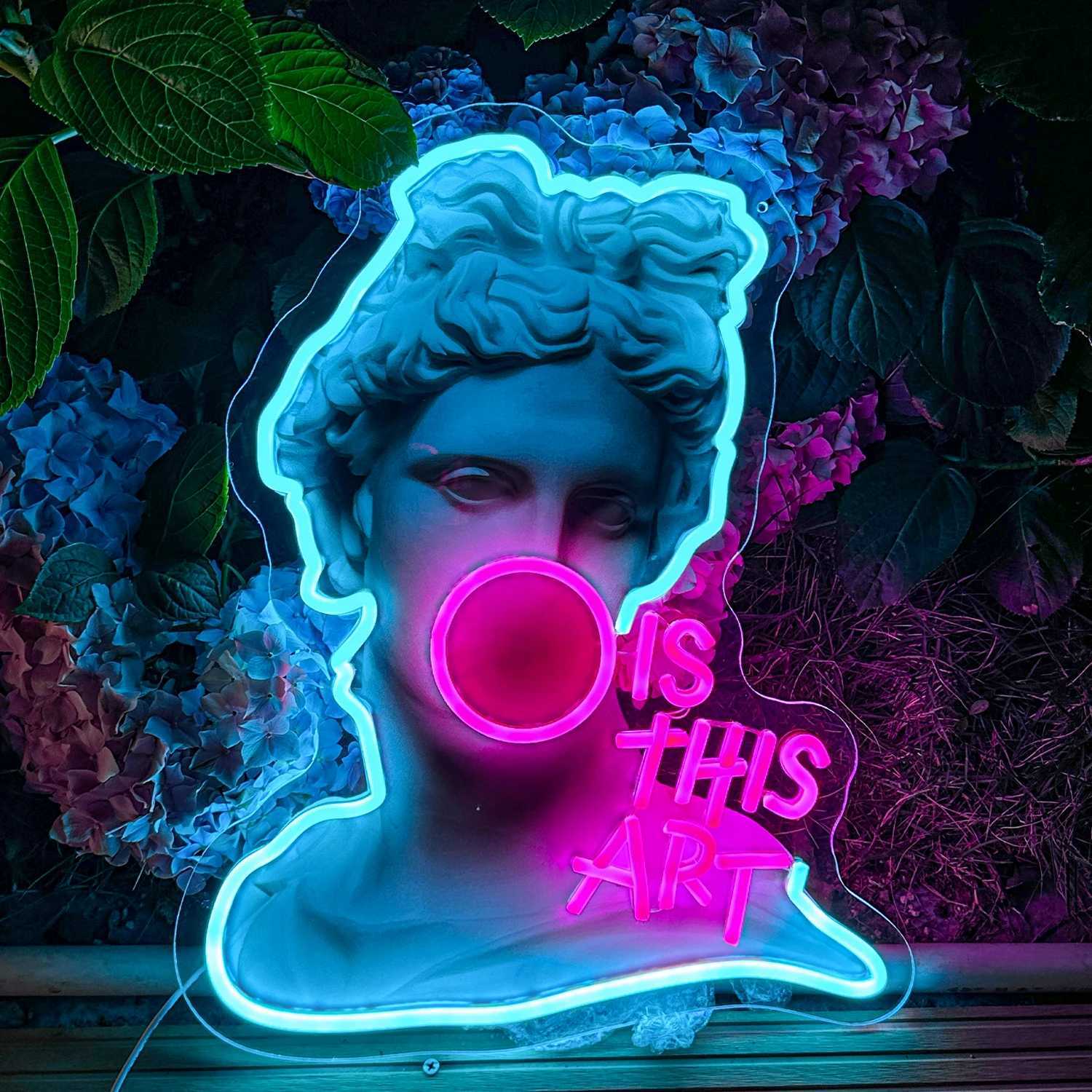 This is Art LED Neon Lights Sign Artwork for Home Bedroom Living Room Studio Bar Space Party Super Cool Scene Lights Wall DecorationXJ250602