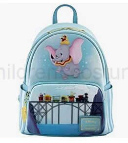 Disney Loungefly Mickey And Minnie Dumbo Pixar Up Double Strap Shoulder Bag Purse School Backpack Knapsack Kids Girls Gifts W250606