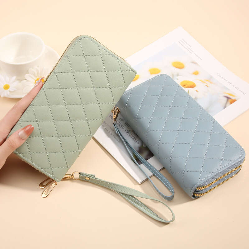 New Women's Wallet Handbag High-end Double Zipper Clutch Fashion Cute Large Capacity Coin Purse Phone Bag