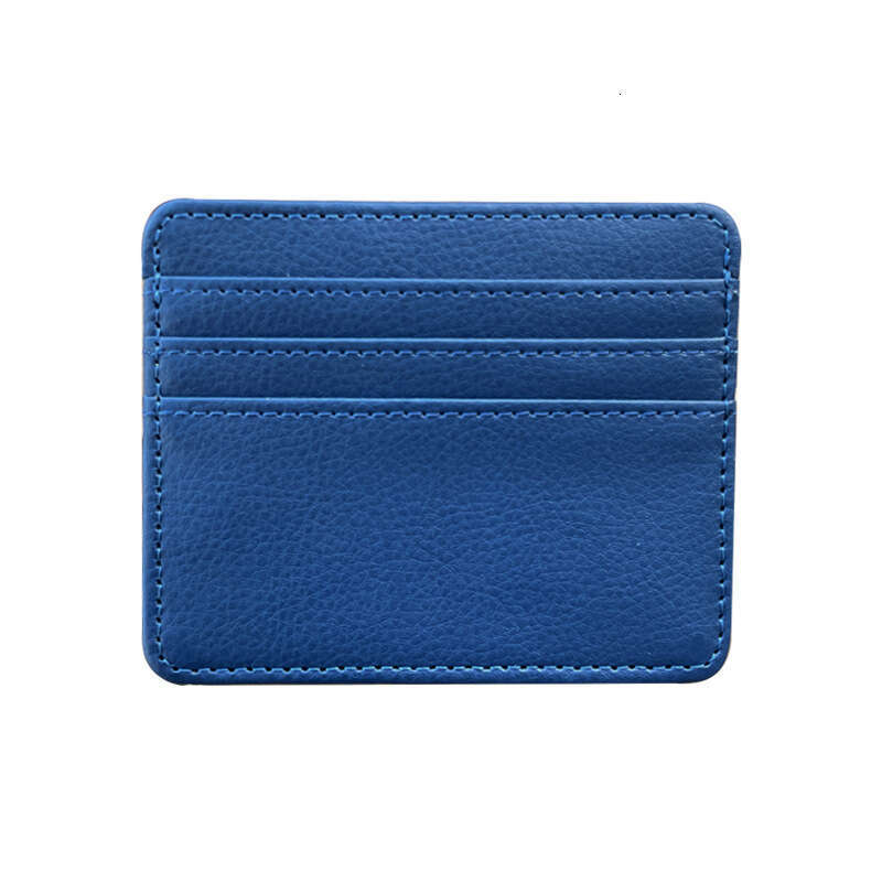 Minimalist Thin Large Capacity Small Multi-Functional Slot Unisex Exquisite Leather PU Holder Card Sleeve