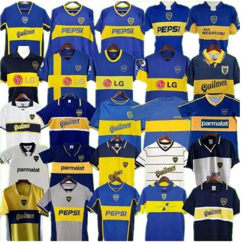 BOCA JUNIORS retro soccer jerseys MARADONA 1981 1992 1994 1995 1996 1997 1998 1999 2000 2001 2002 2003 2004 2005 2006 vintage football shirts 81 82 94 95 96 97 98 05