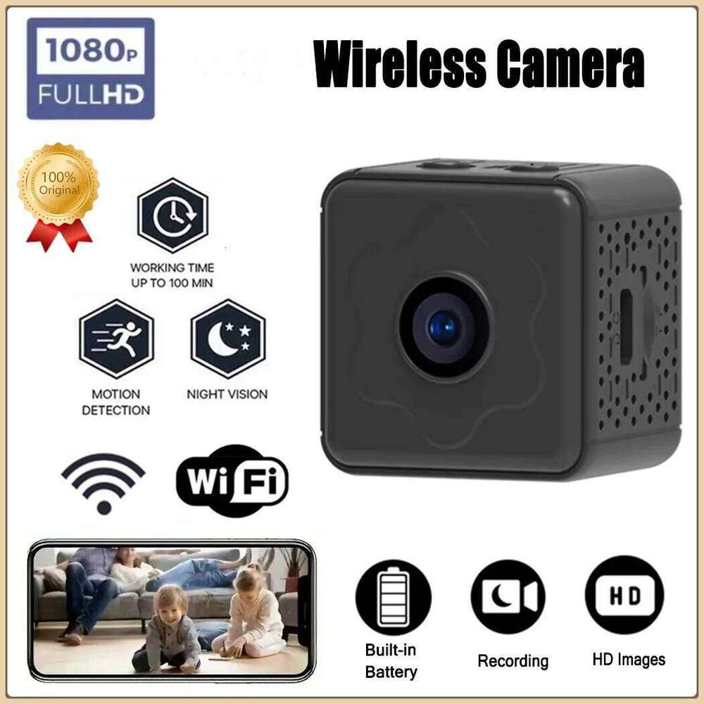 AEVYVKV Wireless WiFi Remote Monitor Mini Tiny Home IP Camera With Built-In In Super-Long Battery Life