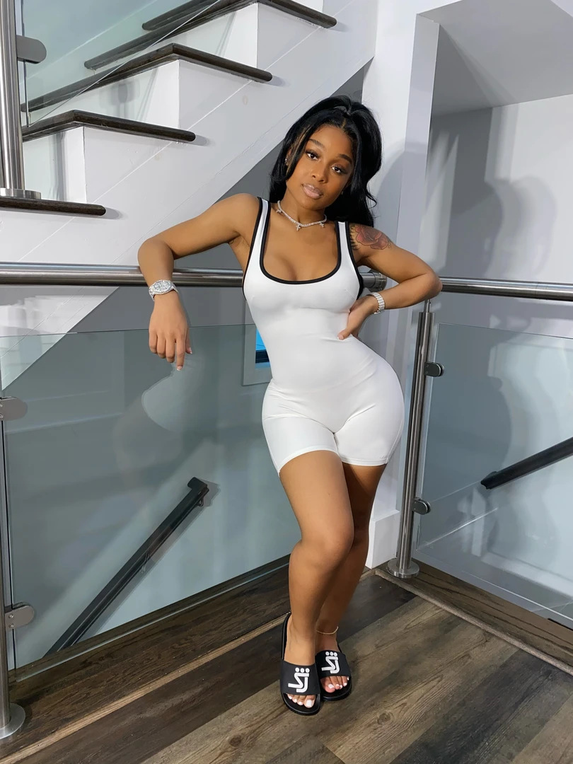 women's wear Fifteen Colors Running Volume R6296 Hot-Selling Summer Women's Short Casual Sports Jumpsuit