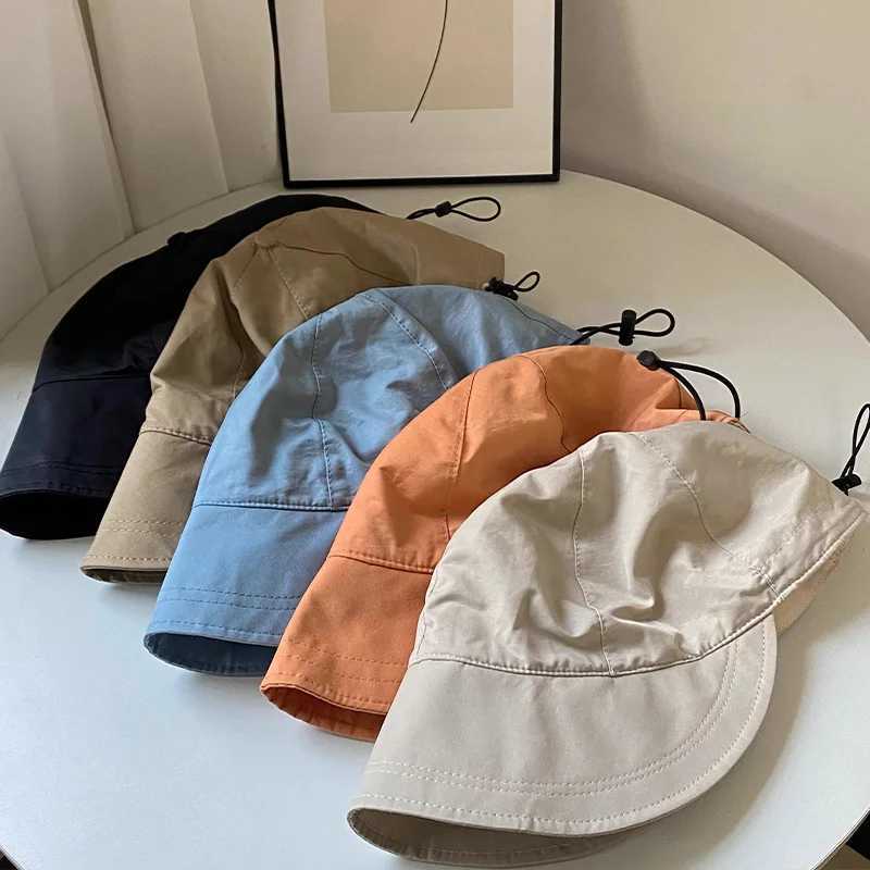 New Summer Hats for Women Foldable Baseball Cap Wide Large Brim Sunscreen Beach Caps Female Outdoor Casual Adjustable Bucket Hat W250602
