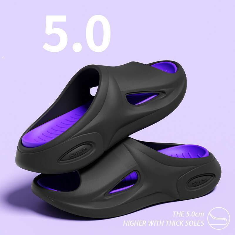 2025 new summer thick soled slippers, odorless, non slip, suitable for outdoor wear women's sandals, casual and comfortable men's and women&