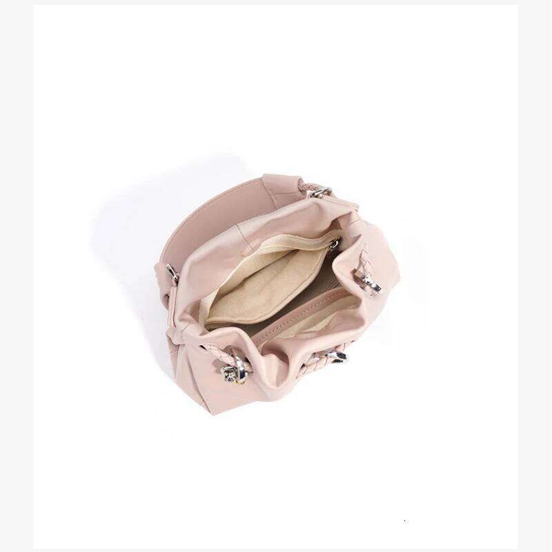 Girls Cloud Handbags Niche Design Women Commuter Shoulder First Layer Genuine Leather Female Small Crossbody Messenger Bags