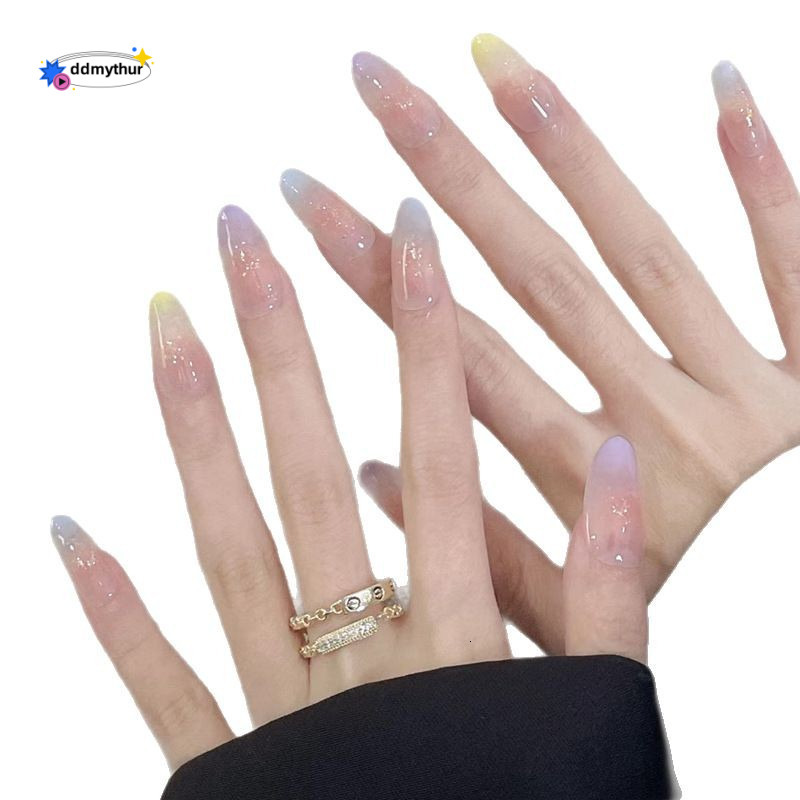 10 Pieces of Code-Separated Rich Girl Fairy Temperament Sparkling Atmosphere Internet Celebrity Style Detachable Wearable Nail Stickers ddmythur