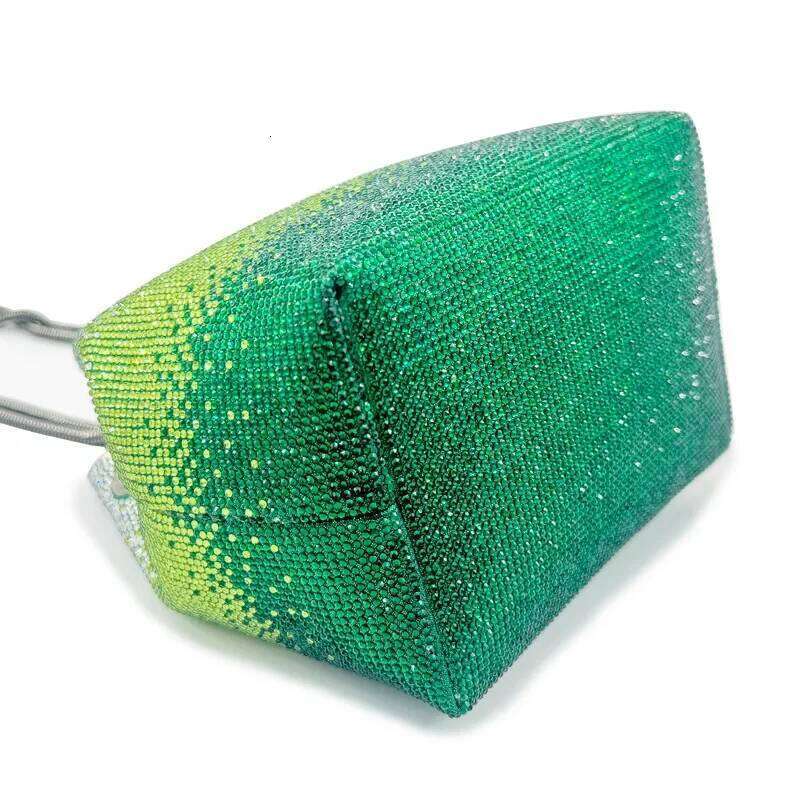 Cross-Border Bucket Bag Wedding Banquet Water Multicolor Gradient Color Dia Handbag Women's Evening Chain Sh