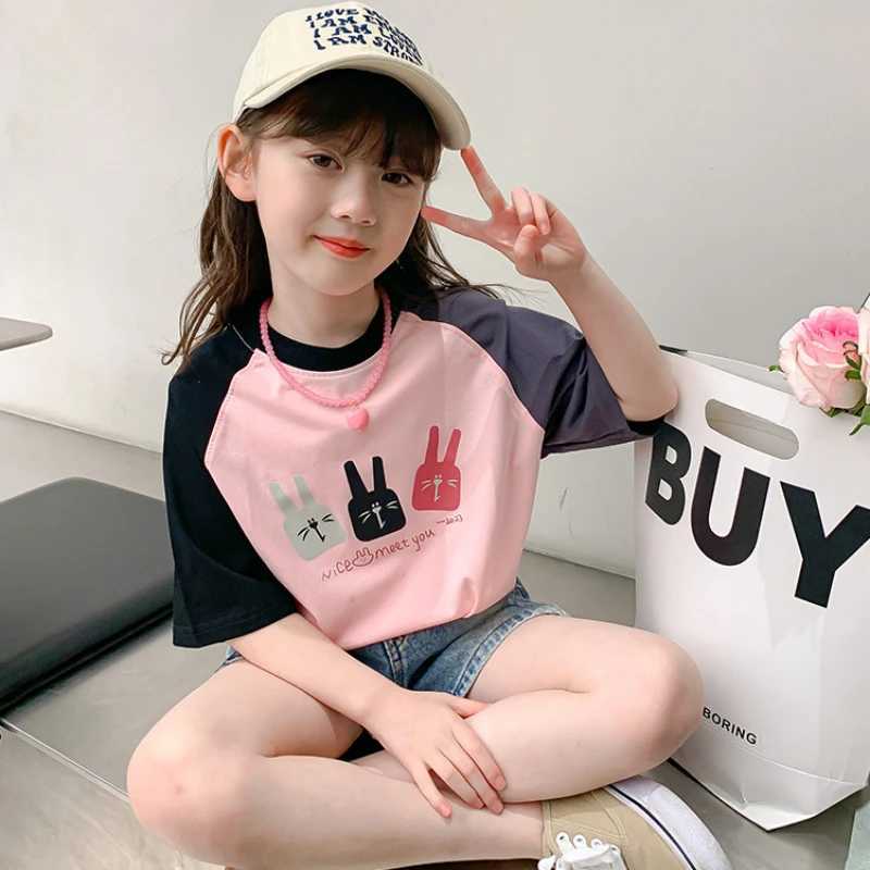 Girls T-shirt Short Sleeved Children Cartoon Summer T-shirt Little Girl Top Trend Girl Clothes Kids Clothes Ropa De Nio T250603