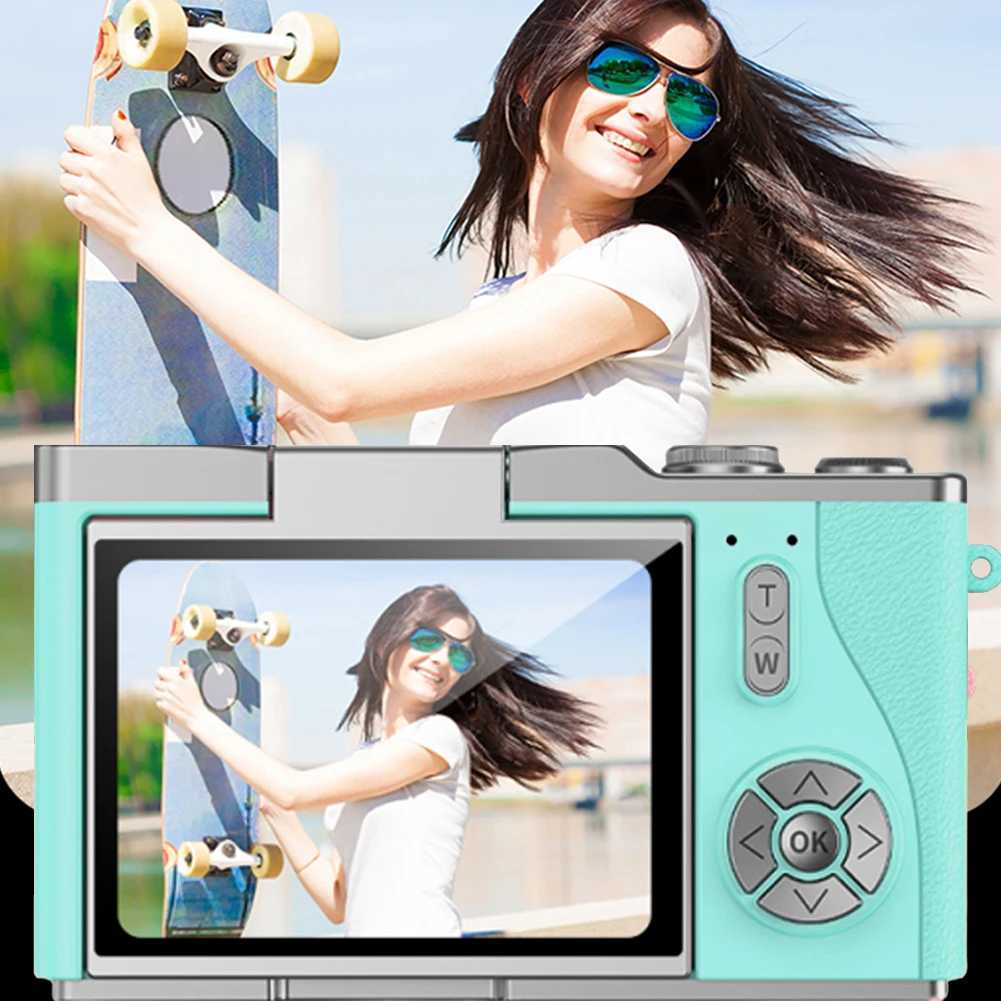 4K Digital Camera 48MP Compact Small Camera 8X Zoom Vlogging Camera 180 Flip Sn Video Camcorder for Teens Adults BeginnersXJ250603