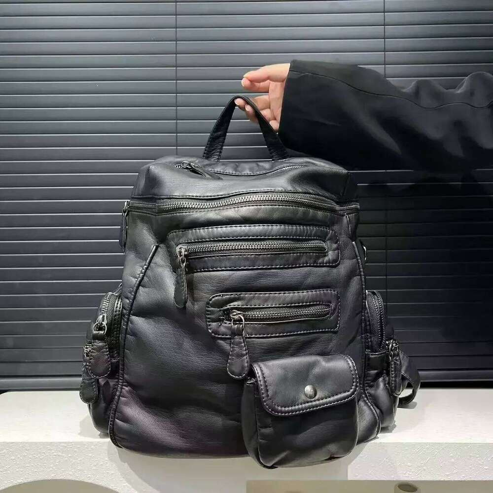 Ladies' Fashion Y2k Vintage Hot Girl Backpack With Large Capacity And Multiple Pockets, Retro Rivet Single Shoulder Handbag
