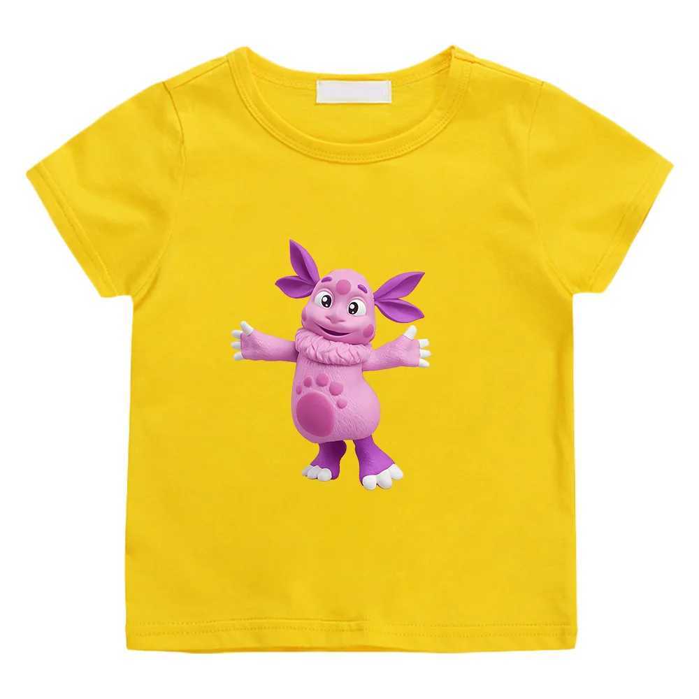 Kids Girls T-shirts Luntik Cartoon Moonzy Graphic Printing T-shirts Baby Short Sleeve Tees Girl Clothes Children Tops Tee Toddler T250603