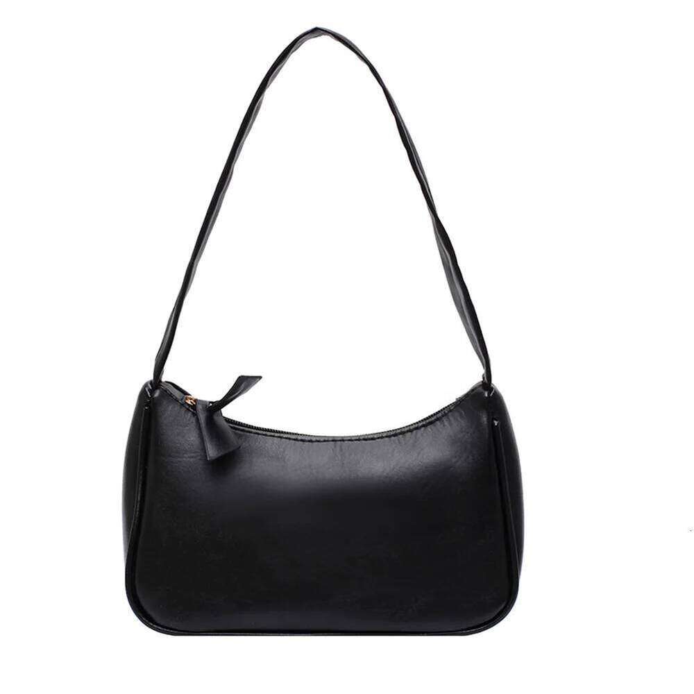 Women's Bags Designer French Women's PU Leather Shoulder Bag Elegant Solid Armpit Purses High Quality Ladies Underarm Bags Designer Handbag