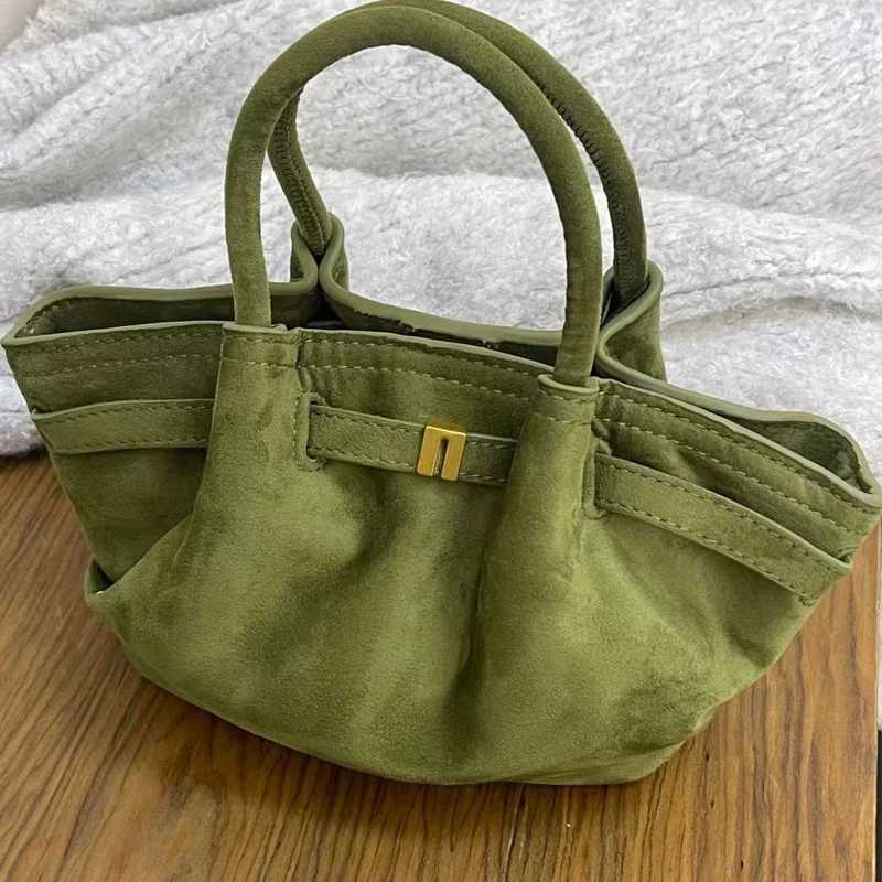 Fashion Ruched Hobos Women Handbags Chic Belts Lock Shoulder Bags Luxury Pu Leather Faux Suede Crossbody Bag Small Tote Purses W250602