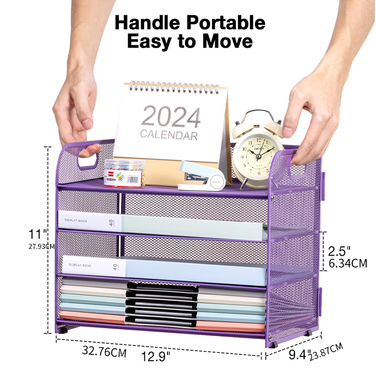 Compact 4-Tier Bookshelf for Home & Office Use
