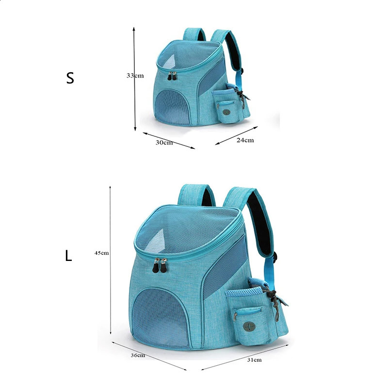 Portable mesh Dog Bag Breathable Dog Backpack Foldable Large Capacity Cat Carrying Bag Portable Outdoor Travel Pet 250526