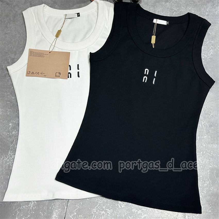 Letter Women Knitted Singlet Tanks Tops Luxury Designer Knitted Tanks Sexy Casual Woman Camis Vest
