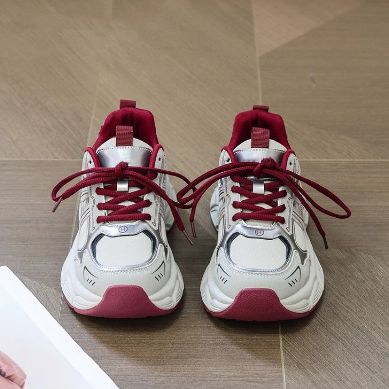 Trendy Thick Soled Dad Sneakers For Women Spring New Casual Sports Mesh Super Popular Slimming Casual Shoes Running Shoes Ddmysaturn