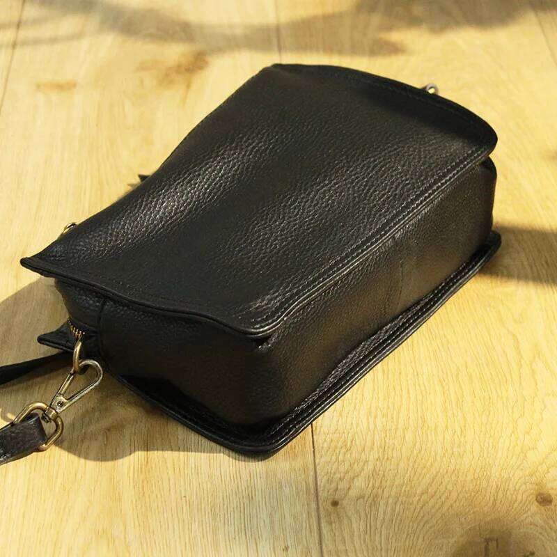 Brand Designer Handbags Small Women Genuine Leather Flap Shoulder Bag Casual Three-layer zipper Ladies Crossbody Bags Female