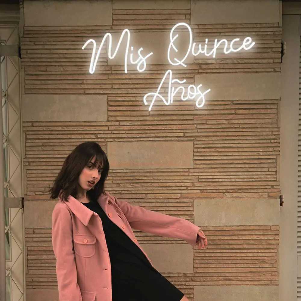 My Fifteen Years Neon Sign USB Dimmable LED Neon Light for Wall Decor White Quinceanera Neon Birthday Gift Quince Light Up Sign XJ250602