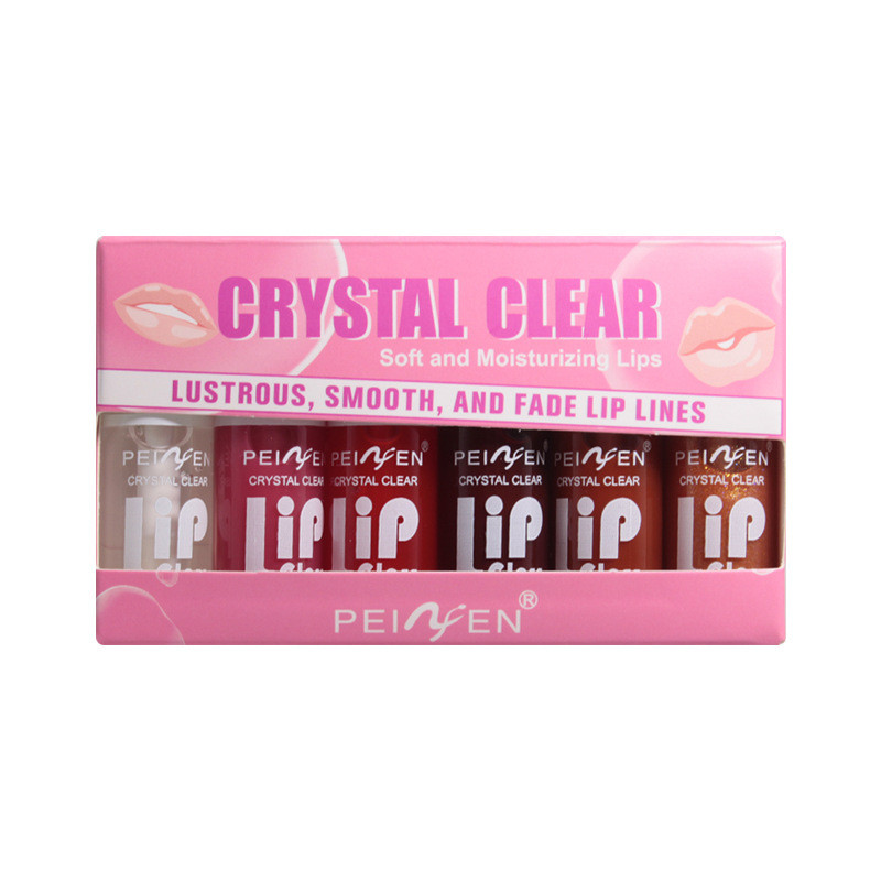 PEN EN Fat Lipstick 6-Pack Set Mirror Moisturizing Dull Lips Long-Lasting Full Lip Care Lip Balm