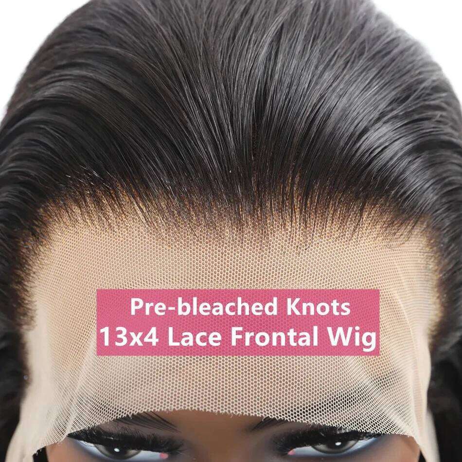 250Densit Bone Straight 13x6 360 Full HD Transparent Wigs Brazilian 13x4 Lace Front Human Hair Wig For Women