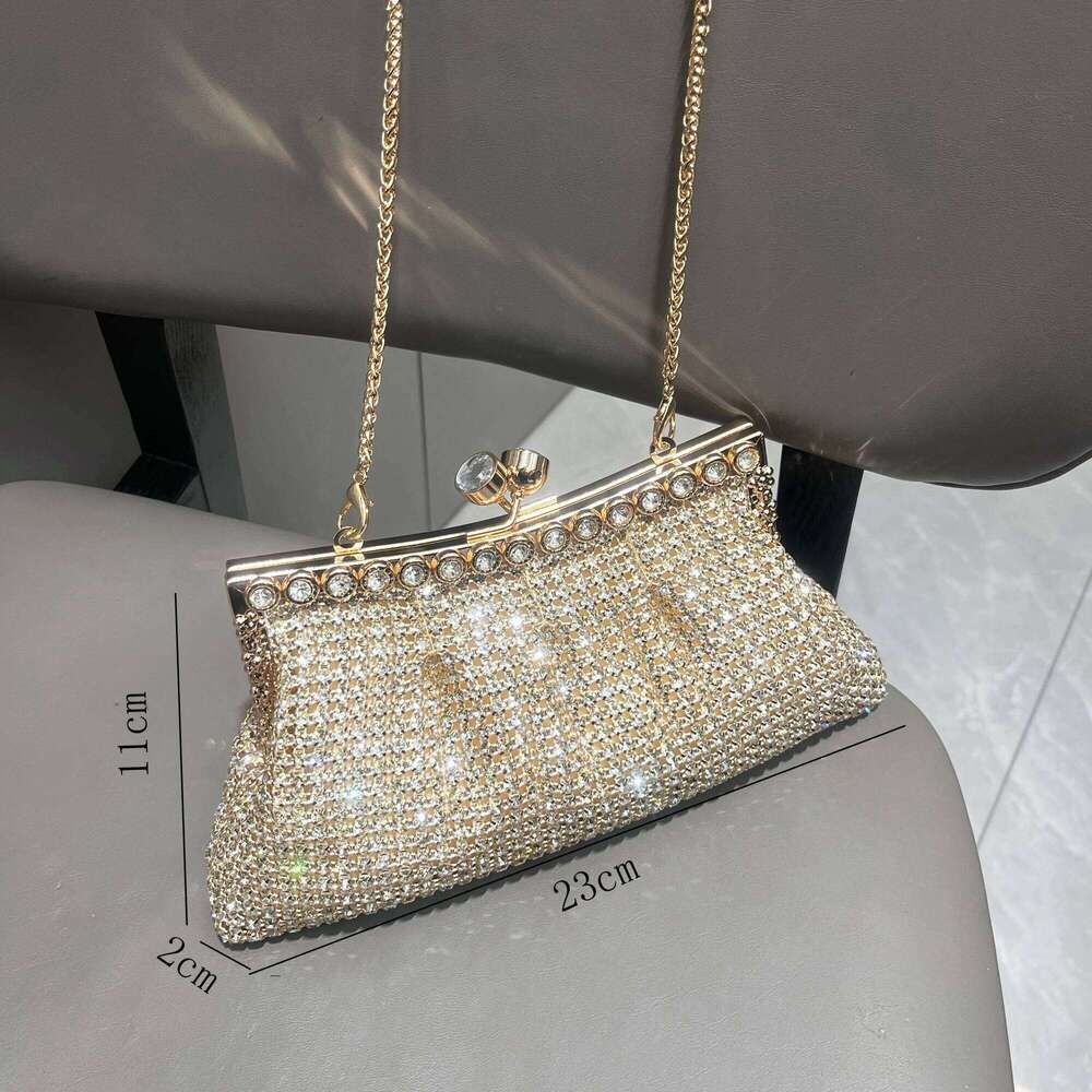 Rhinestones Evening Handle clutch Bag Purses and handbag Designer shiny Crystal Clutch purse bucket bag shoulder bags