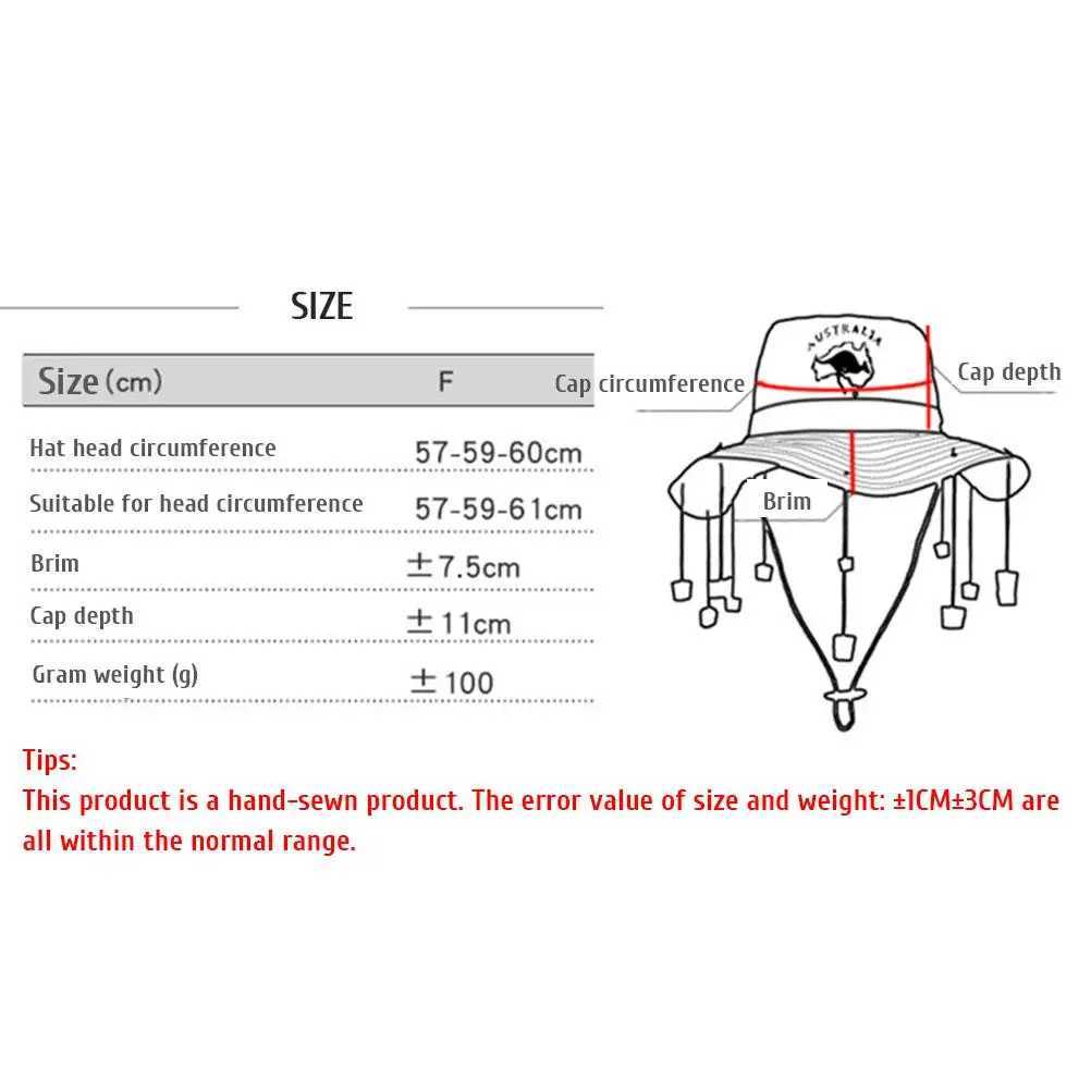 Unisex Breathable Australian Hat with Cork Head Guard Caps Fancy Style Fashion Outdoors Dress Hats Sun Hat W250602