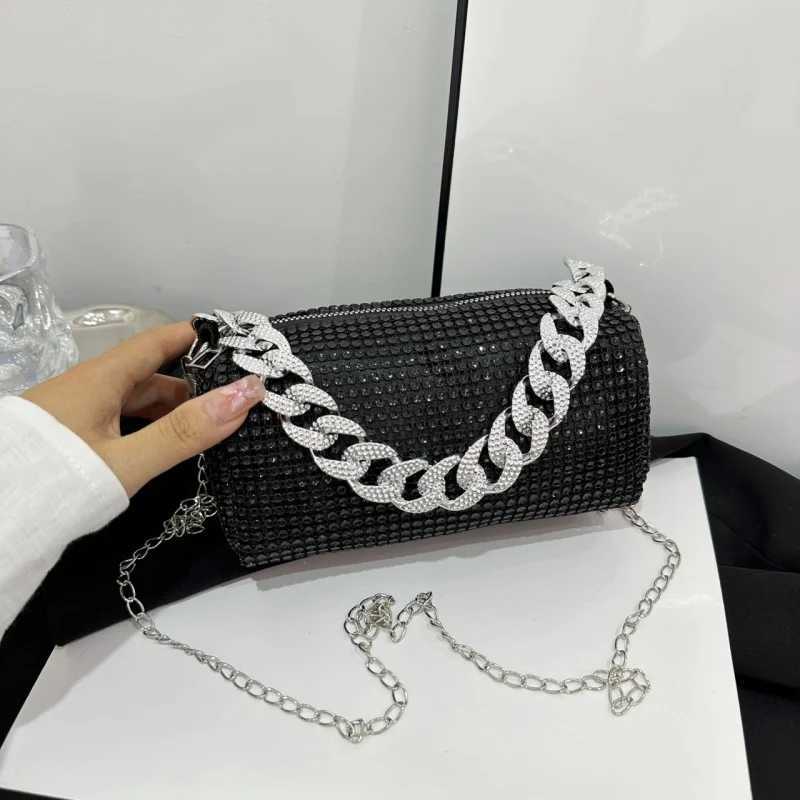 Fashionable Rhinestone WomenS Bag Trendy And Personalized Color Diamond Chain Shoulder Bag All Diamond Crossbody Handbag Y250603