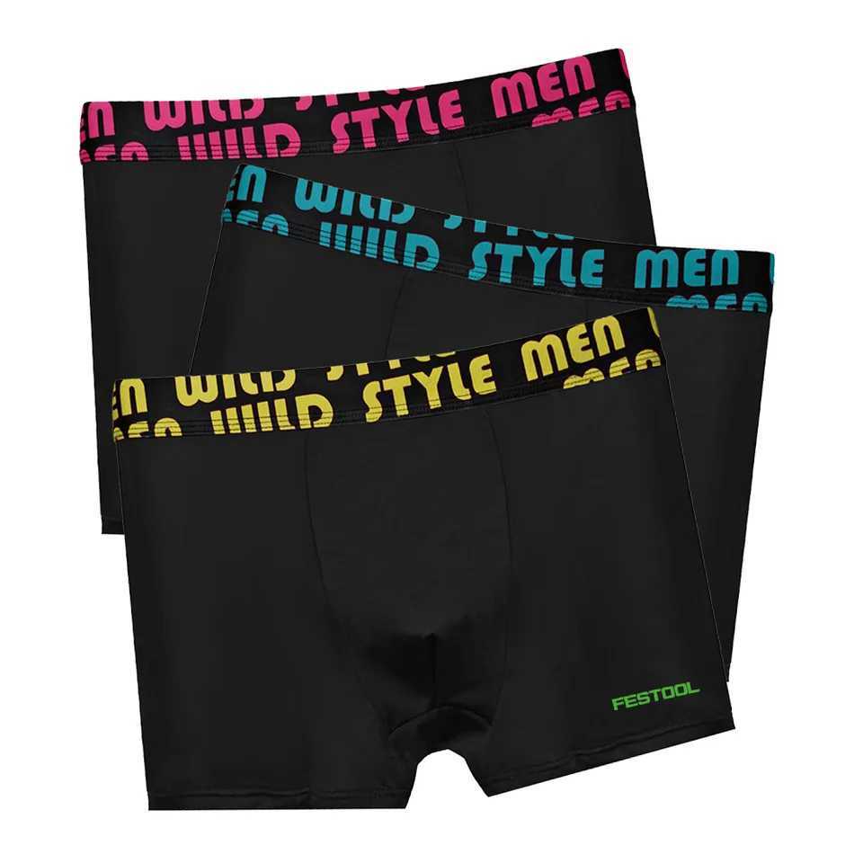 3/5 Pcs Printing Underwear for Men Mens Boxers Briefs Sexy Underpants Leisure Quick Drying Breathable Mens Boxing Panties W250603