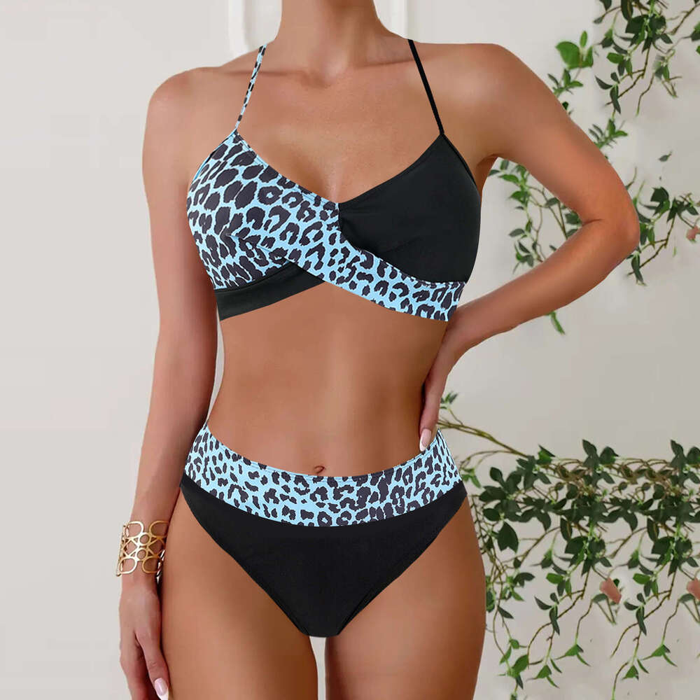 Swimsuit Designers Bikini Maillot De Bain 2025 New Plus Size Bikini Cross Triangle Print High Waist Two-piece Swimsuit for Women BIJINI New Arrival Ne