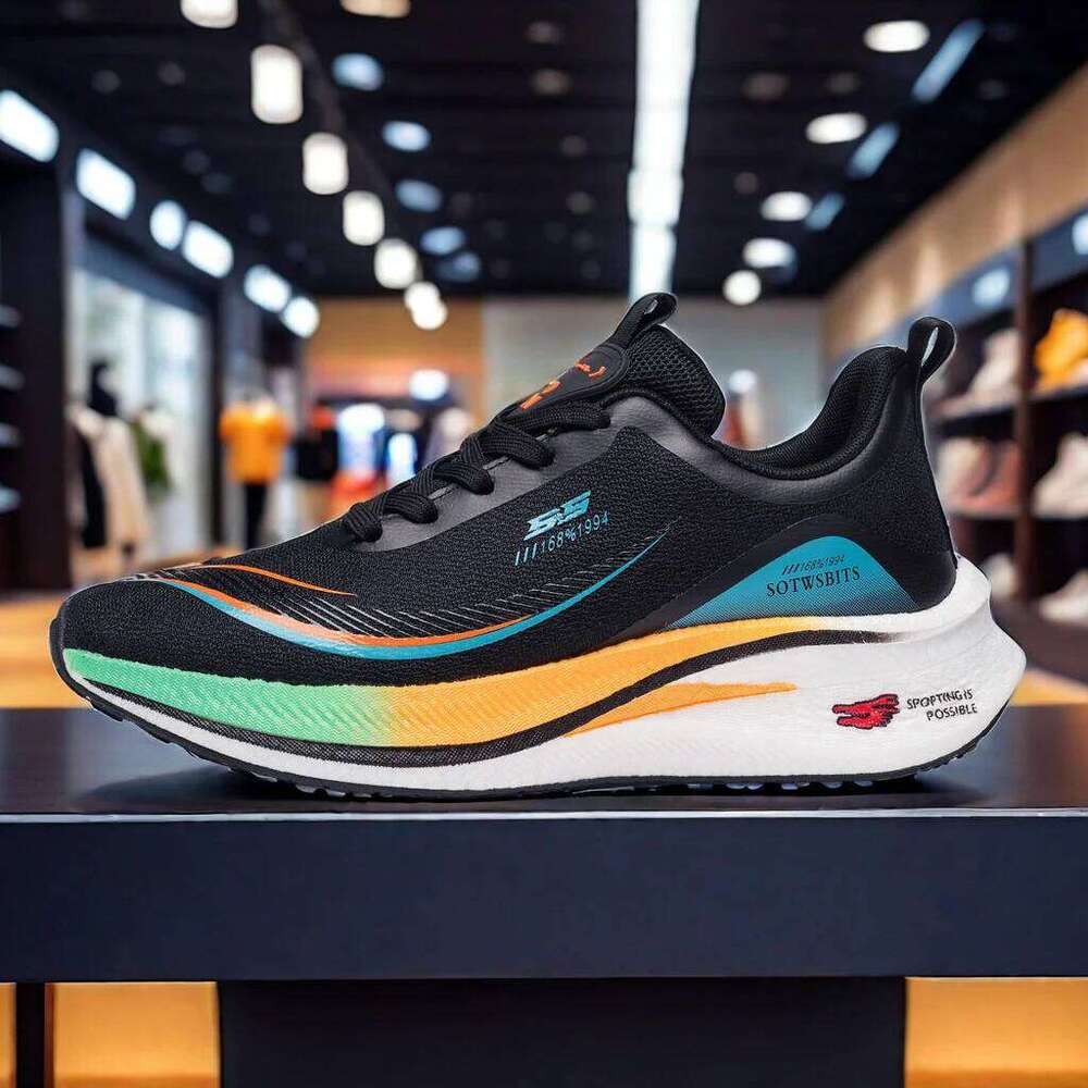 Carbon Plate Marathon Men Casual AirCushion Sport Running Shoes Lightweight Comfortable Athletic Hiking Sneakers