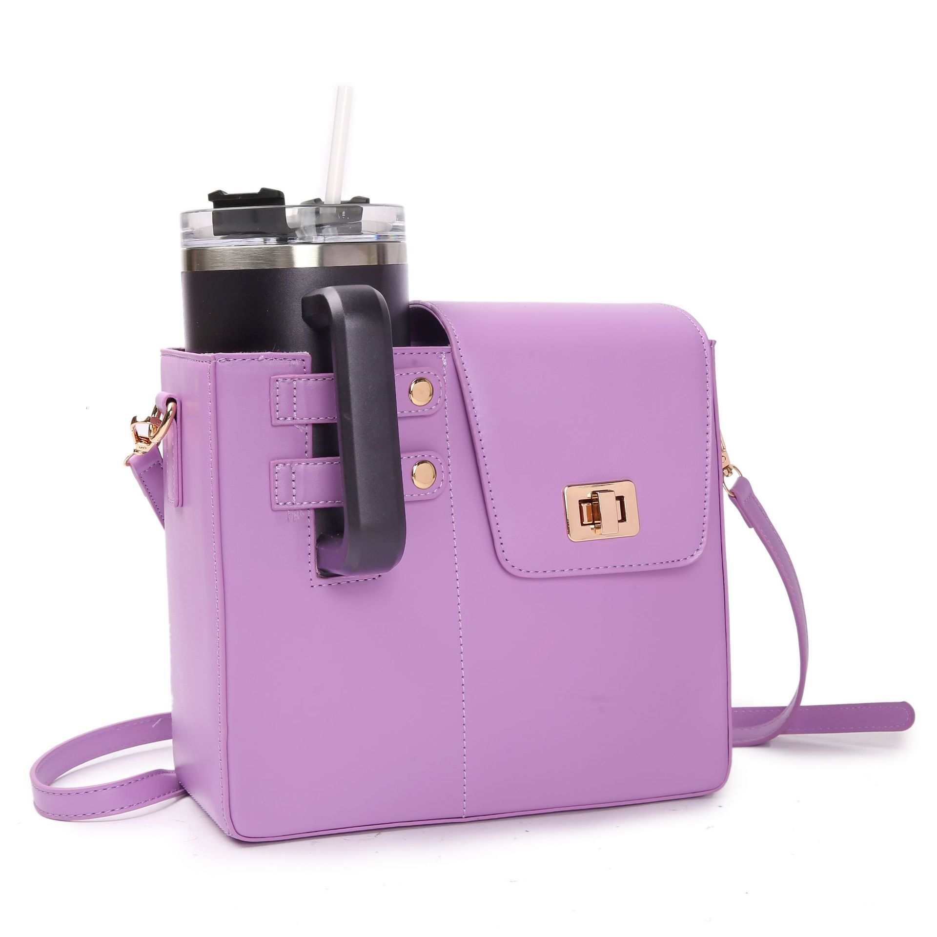 New Style Design New Single Shoulder Bag Outdoor Portable Drink Bottle Water Cup Pink Simple Commuter Crossbody Bag New Free Delivery Designer Bag