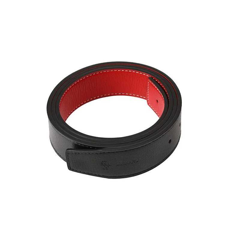 Luxury Brand Belts No Buckle Men High Quality Pin Smooth Buckle Male Straps without Buckle PU Leather Waistband No Buckle 3.8cm XJ250602