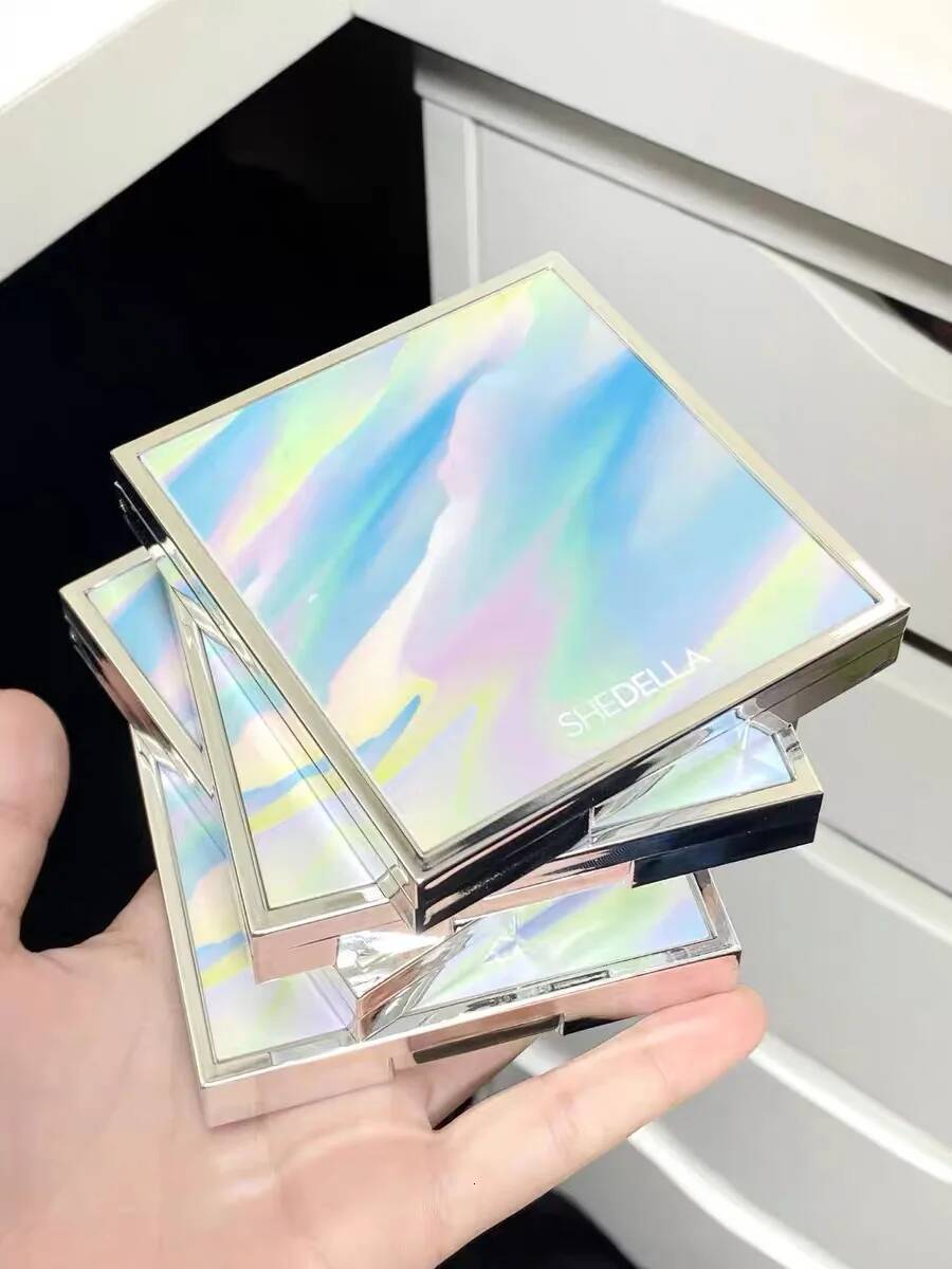 Shedella 9 Color Eyeshadow Palette aron Matte Pearlescent Glitter Waterproof Lasting Play Blue Smoky Novice Makeup